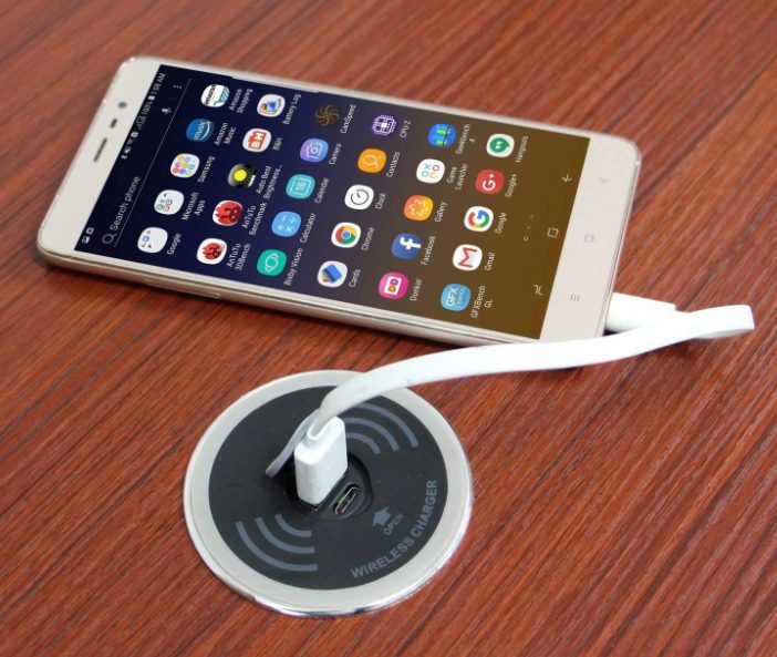 Wireless charger with USB