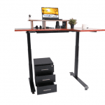 L shape Motorized desk Frame