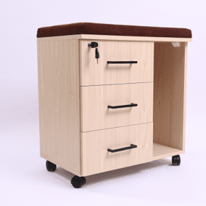 Seated Bag Drawer Enjoy work with the safe office storage you've always wanted with the 3-Drawer File Cabinet.