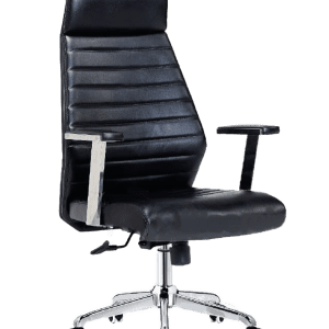 Executive Description :  Furnish your workspace with this executive office chair Black leatherette fabric .