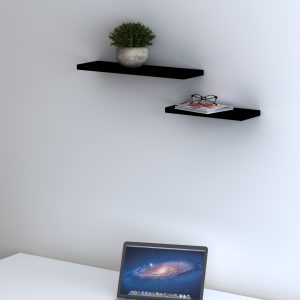 Floating wall shelves are a type of shelf that appear to "float" on the wall without visible support brackets or hardware. They are typically made of wood or metal and are designed to hold small to medium-sized objects, such as books, plants, picture frames, or decorative items. Floating wall shelves are a popular and versatile storage solution for modern homes, apartments, and offices, providing a minimalist and stylish way to display and organize items while maximizing floor space.